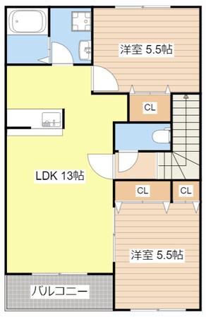 クレセント18の物件間取画像